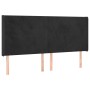 Box spring bed with mattress and LED black velvet 160x200 cm by vidaXL, Beds and slatted bases - Ref: Foro24-3139453, Price: ...