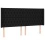 Cama box spring colchón y luces LED tela negro 200x200 cm de vidaXL, Camas y somieres - Ref: Foro24-3138583, Precio: 761,55 €...