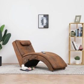 Massageliege mit braunem Kunstlederkissen von vidaXL, Tagesbetten - Ref: Foro24-281349, Preis: 317,59 €, Rabatt: %