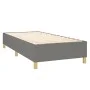 Box spring bed mattress and LED lights dark gray fabric 90x200 cm by vidaXL, Beds and slatted bases - Ref: Foro24-3138686, Pr...