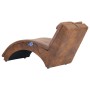 Massage couch with brown artificial suede leather pillow by vidaXL, Daybeds - Ref: Foro24-281349, Price: 317,59 €, Discount: %