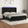 Cama box spring colchón y LED terciopelo negro 180x200 cm de vidaXL, Camas y somieres - Ref: Foro24-3139579, Precio: 609,04 €...