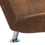 Daybed with brown faux suede leather pillow by vidaXL, Daybeds - Ref: Foro24-281282, Price: 239,17 €, Discount: %