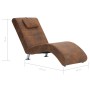 Daybed with brown faux suede leather pillow by vidaXL, Daybeds - Ref: Foro24-281282, Price: 239,17 €, Discount: %