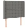 Box spring bed mattress and LED lights dark gray fabric 90x200 cm by vidaXL, Beds and slatted bases - Ref: Foro24-3138606, Pr...
