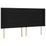 Box spring bed mattress and LED lights black fabric 180x200 cm by vidaXL, Beds and slatted bases - Ref: Foro24-3138895, Price...