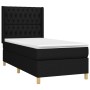 Box spring bed mattress and LED lights black fabric 100x200 cm by vidaXL, Beds and slatted bases - Ref: Foro24-3139095, Price...