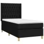 Box spring bed mattress and LED lights black fabric 100x200 cm by vidaXL, Beds and slatted bases - Ref: Foro24-3139095, Price...