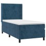 Box spring bed with mattress and LED dark blue velvet 80x200 cm by vidaXL, Beds and slatted bases - Ref: Foro24-3139413, Pric...