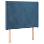Box spring bed with mattress and LED dark blue velvet 80x200 cm by vidaXL, Beds and slatted bases - Ref: Foro24-3139413, Pric...