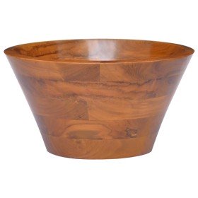 Lavabo de madera maciza de teca Φ40x20 cm