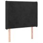 Box spring bed with mattress and LED black velvet 90x200 cm by vidaXL, Beds and slatted bases - Ref: Foro24-3139423, Price: 3...