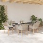 Juego de comedor para exteriores 7 pcs Gris claro