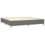 Box spring bed mattress and LED lights light gray fabric 200x200 cm by vidaXL, Beds and slatted bases - Ref: Foro24-3138742, ...