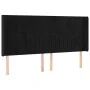 Cama box spring colchón y LED terciopelo negro 160x200 cm de vidaXL, Camas y somieres - Ref: Foro24-3139693, Precio: 573,07 €...