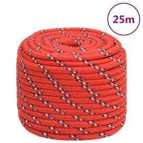 Cuerda de barco polipropileno rojo 16 mm 25 m