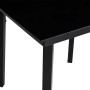 Conjunto de Comedor de Jardín 5 pcs Negro ratán sintético
