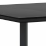 Conjunto de Comedor de Jardín 5 pcs Gris ratán sintético