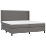 Boxspringbett mit Matratze und LED-grauem Kunstleder 200x200 cm von vidaXL, Betten und Lattenroste - Ref: Foro24-3139287, Pre...