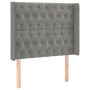 Boxspringbett mit Matratze und hellgrauem LED-Samt 100x200 cm von vidaXL, Betten und Lattenroste - Ref: Foro24-3139727, Preis...