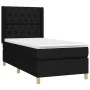 Box spring bed mattress and LED lights black fabric 80x200 cm by vidaXL, Beds and slatted bases - Ref: Foro24-3139071, Price:...