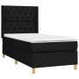 Boxspringbettmatratze und LED-Leuchten aus schwarzem Stoff 80x200 cm von vidaXL, Betten und Lattenroste - Ref: Foro24-3139071...