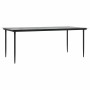 Conjunto de Comedor de Jardín 9 pcs Beige ratán sintético