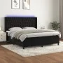 Boxspringbett mit Matratze und LED-Samt in Schwarz, 160 x 200 cm von vidaXL, Betten und Lattenroste - Ref: Foro24-3139753, Pr...