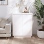 Massiver Kiefernholzschrank in Weiß 60x34x75 cm von vidaXL, Sideboards - Ref: Foro24-813346, Preis: 84,75 €, Rabatt: %