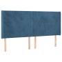 Cama box spring colchón y LED terciopelo azul oscuro 160x200 cm de vidaXL, Camas y somieres - Ref: Foro24-3139455, Precio: 56...