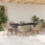 Conjunto de comedor 7 pcs Gris claro Poliratán