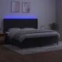 Boxspringbett mit Matratze und LED-Samt in Schwarz, 200 x 200 cm von vidaXL, Betten und Lattenroste - Ref: Foro24-3139825, Pr...