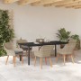 Conjunto de comedor 7 pcs Gris claro Poliratán
