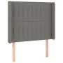 Box spring bed mattress and LED lights dark gray fabric 90x200 cm by vidaXL, Beds and slatted bases - Ref: Foro24-3139006, Pr...
