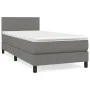 Box spring bed with dark gray fabric mattress 90x200 cm by vidaXL, Beds and slatted bases - Ref: Foro24-3139866, Price: 290,1...