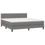 Box spring bed with dark gray fabric mattress 180x200 cm by vidaXL, Beds and slatted bases - Ref: Foro24-3139914, Price: 611,...