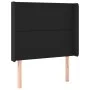 Box spring bed with mattress and LED black synthetic leather 100x200 cm by vidaXL, Beds and slatted bases - Ref: Foro24-31392...