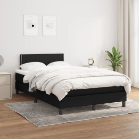Box spring bed with black fabric mattress 120x200 cm by vidaXL, Beds and slatted bases - Ref: Foro24-3139963, Price: 386,30 €...