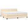 Boxspringbett mit cremefarbener Stoffmatratze 200x200 cm von vidaXL, Betten und Lattenroste - Ref: Foro24-3139926, Preis: 552...