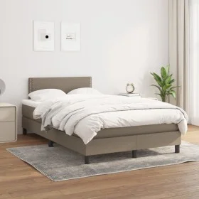 Box spring bed with taupe gray fabric mattress 120x200 cm by vidaXL, Beds and slatted bases - Ref: Foro24-3139965, Price: 339...