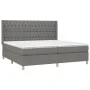 Cama box spring colchón y luces LED tela gris claro 200x200 cm de vidaXL, Camas y somieres - Ref: Foro24-3139142, Precio: 657...
