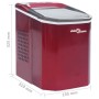 Máquina para hacer cubitos de hielo rojo 1,4 L 15 kg / 24 h