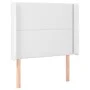 Box spring bed with mattress and LED white synthetic leather 100x200 cm by vidaXL, Beds and slatted bases - Ref: Foro24-31393...