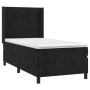 Cama box spring colchón y LED terciopelo negro 90x200 cm de vidaXL, Camas y somieres - Ref: Foro24-3139663, Precio: 349,58 €,...