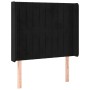 Cama box spring colchón y LED terciopelo negro 90x200 cm de vidaXL, Camas y somieres - Ref: Foro24-3139663, Precio: 349,58 €,...