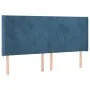 Box spring bed with mattress and LED dark blue velvet 180x200 cm by vidaXL, Beds and slatted bases - Ref: Foro24-3139461, Pri...