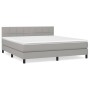 Boxspringbett mit hellgrauer Stoffmatratze 180x200 cm von vidaXL, Betten und Lattenroste - Ref: Foro24-3140073, Preis: 534,23...