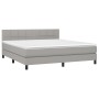Boxspringbett mit hellgrauer Stoffmatratze 180x200 cm von vidaXL, Betten und Lattenroste - Ref: Foro24-3140073, Preis: 534,23...