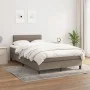 Cama box spring con colchón tela gris taupe 120x200 cm de vidaXL, Camas y somieres - Ref: Foro24-3140125, Precio: 340,59 €, D...