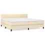 Boxspringbett mit cremefarbener Stoffmatratze 200x200 cm von vidaXL, Betten und Lattenroste - Ref: Foro24-3140086, Preis: 546...